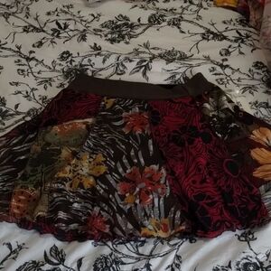 Floral Multicolor Women's Skirt